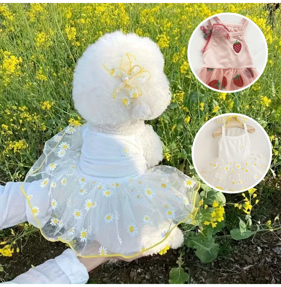 Pet Supplies York - Summer Thin Puppy Princess Skirt Dog