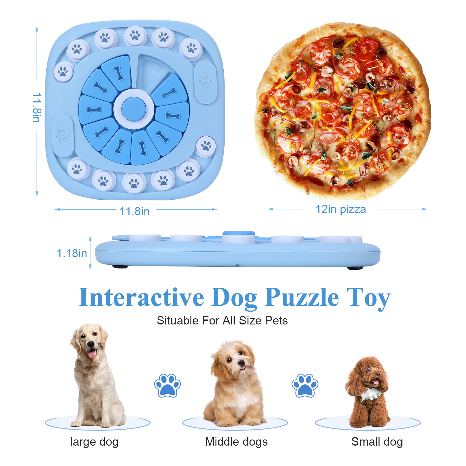 Dog Puzzle Toys Interactive Tr - огляд і ціна Dog Treat Puzzle Toy