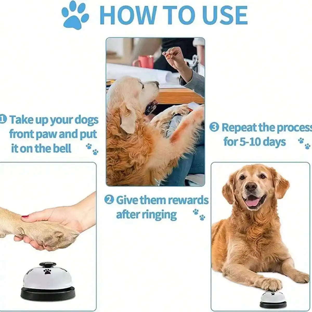 1pc Pet Training Bells Dogs Be - огляд і ціна Training Clicker Dog