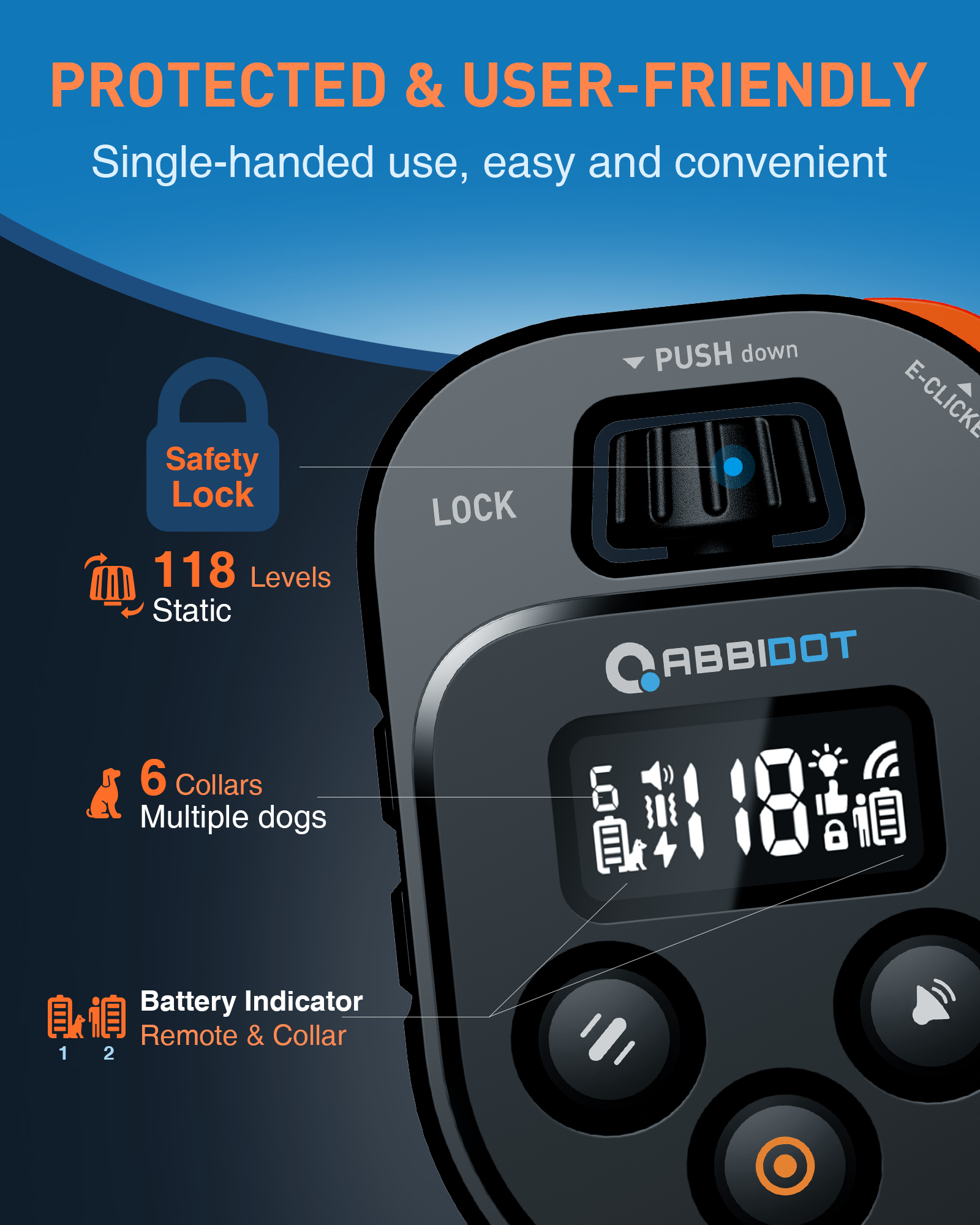 ABBIDOT T60 Dog Training Colla - огляд і ціна Training Clicker Dog
